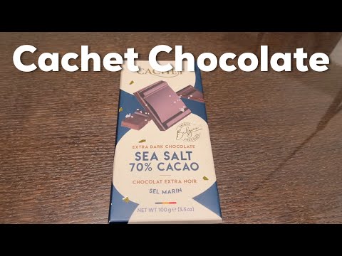 Cachet Sea Salt 70% Cacao Dark Chocolate Bar