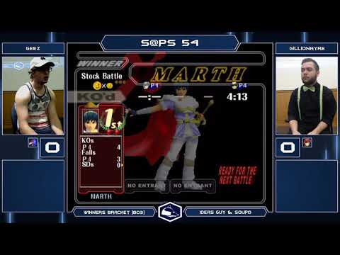 S@PS 54 Melee Singles - Geez (Falcon) vs Gillionayre (Marth) - Winners Bracket