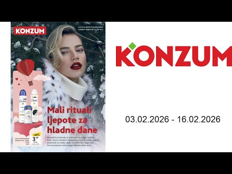 Konzum katalog  - Katalog ljepota i njega - 03.02. - 16.02.2026