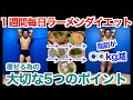 【激ウマ】1週間毎日ラーメンを食べてダイエットは出来るのか?ラーメンを食べながらでも痩せられる5つのポイントを紹介です。