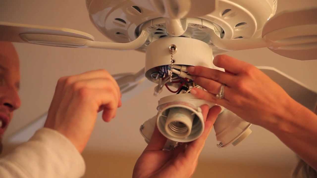 Ceiling Fan How To (Part 12) - Ceiling Fan Light - WORKMASTERS™