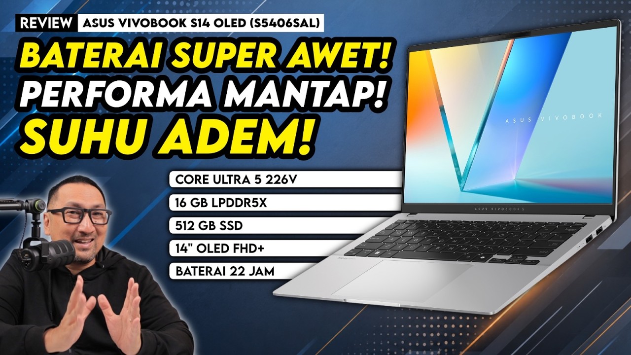 Baterai Awet, Bodi Ringkas, Multitasking Lancar - Review ASUS Vivobook S14 OLED (S5406SAL)