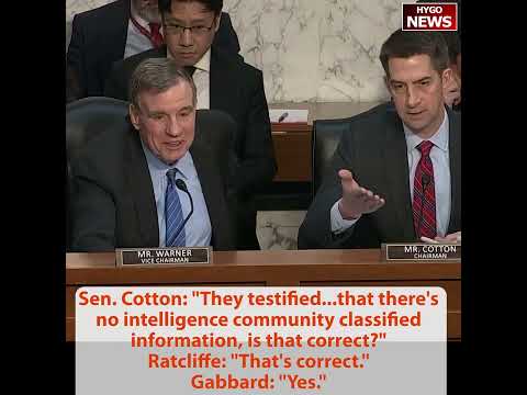 Signal Hearing: Cotton Confirms 'No Classified Info'; King and Ossoff Push Back; Gabbard Defers to Defense Secretary