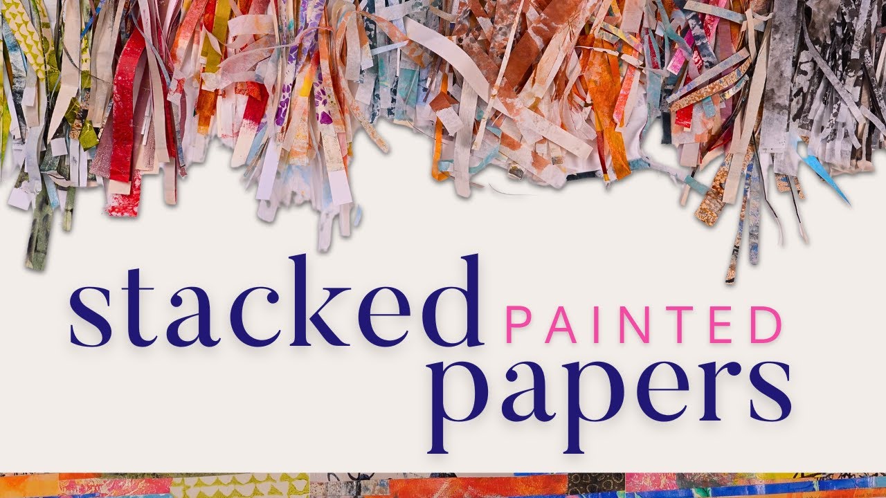 How To Layer Painted Papers For A STUNNING Mixed Media Collage