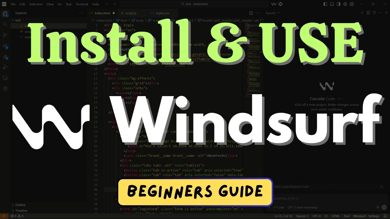 How to Install and Use Windsurf on Windows | Complete Beginner’s Guide video thumbnail