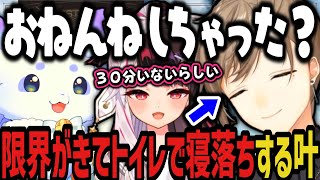 【まとめ】睡眠不足の状態で１日中配信した結果、トイレで寝落ちする叶【にじさんじ切り抜き/叶/ルンルン/夜見れな/にじグラブル団/グランブルーファンタジー】