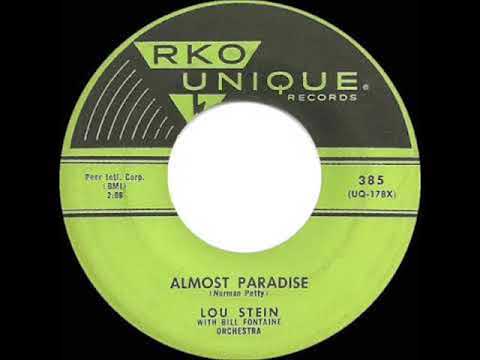 Lou Stein With Bill Fontaine Orchestra ‎- Almost Paradise (1957)
