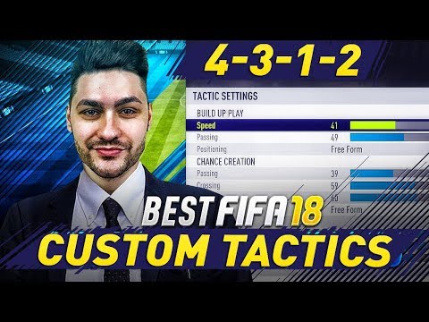 FIFA 18 BEST PRO FORMATIONS 4-3-1-2  TUTORIAL / BEST CUSTOM TACTICS & PLAYER INSTRUCTIONS - TRICKS