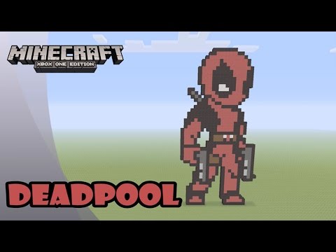 Minecraft: Pixel Art Tutorial and Showcase: DEADPOOL (Marvel Comics)