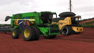 MEGA COLHEITA DE SOJA NO MAPA AGRO SUL 4X - Farming Simulator 25