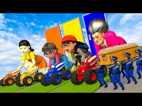 GTAV NEW Funny Amazing RC Cars in Crazy Challenge #1 - SCARY TEACHER 3D - Unequal Racing And The End