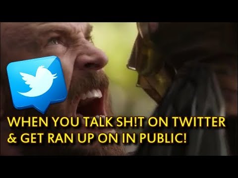 WHEN YOU TALK SH!T ON TWITTER & GET RAN UP ON IN PUBLIC!!!
