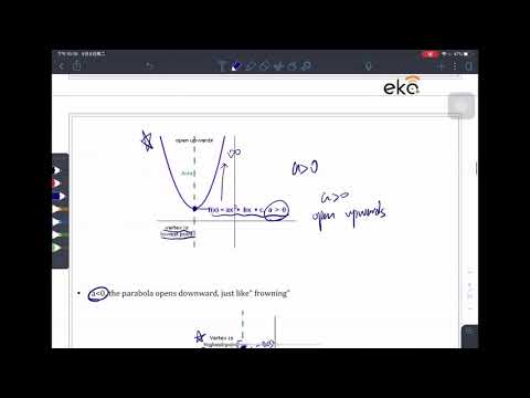 Concordia - Math 208 How To Solve a Quadratic Function?