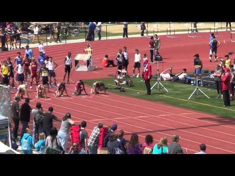 J Smith - FSG 100m at Beach Cities 3-29-14 - Los Alamitos Girls