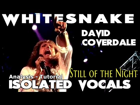 Whitesnake - Still Of The Night - David Coverdale - Isolated Vocals - Analysis and Tutorial