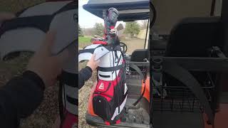 Ask Echo Golf T-Lock 2.0 Cart Bag | White  #askecho #golf #golfbag