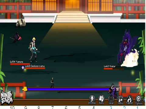 Ninja Saga - final battle - hard mode (deidara-sama vs vadar)