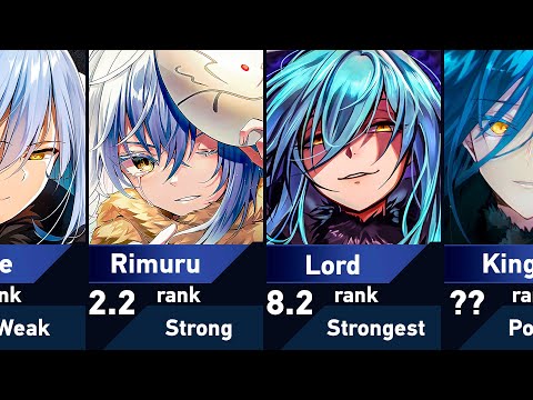 Evolution of Rimuru Tempest in That Time I Got Reincarnated as a Slime