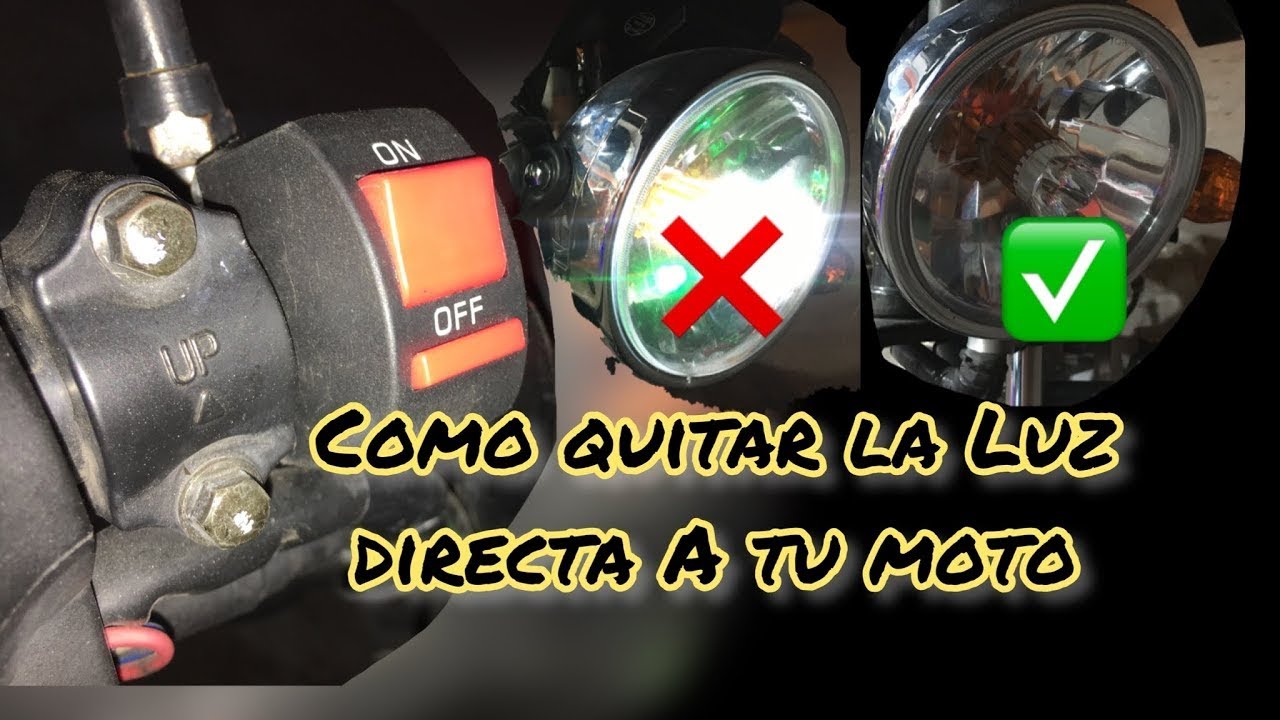 Eliminar Luz Directa En Una Moto Ax4 2022 Instalacion De Boton Corta ...