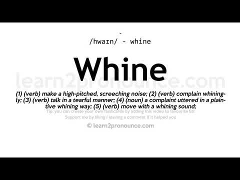 Whine pronunciation and definition