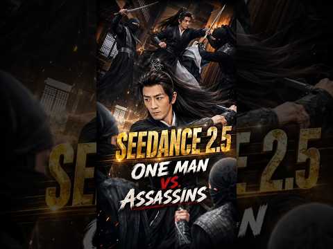 One warrior against an army of assassins made with Seedance 2.5