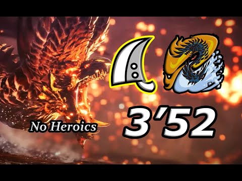 [MHW:IB] The Evening Star Alatreon Great Sword Solo 3'52"21 No Heroics