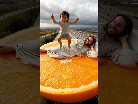 Ride on giant fruits with Jesus 🤯 | #shorts #jesus #jesusisgod