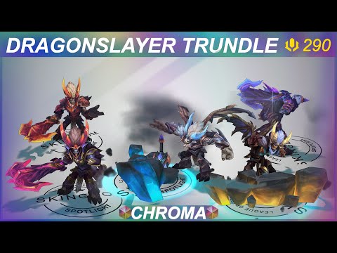 Dragonslayer Trundle Chromas Preview | SKingdom - League of Legends