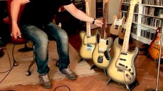 Video thumbnail for 3 x Fender Antiqua Stratocaster / Telecaster / Jaguar "Crafted In Japan", Part2 by GregsGuitars