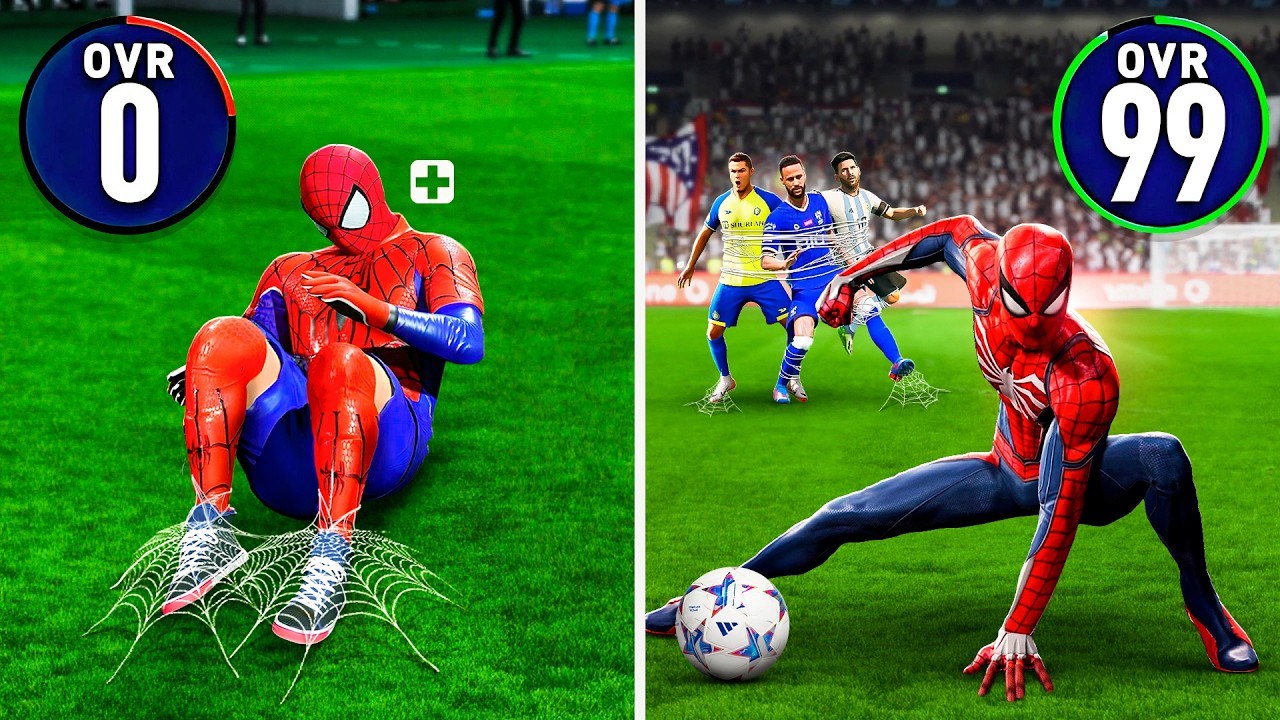 Coloquei o HOMEM ARANHA no FIFA.. E a Cada GOL = +1 OVERALL