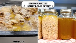 Homemade Chicken Broth & Canned Chicken — Simple From-Scratch Cooking