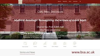 Panel Discussion chaired by Prof Edith Hall, “Mythical Retellings: Reimagining the women of Greek Myth”