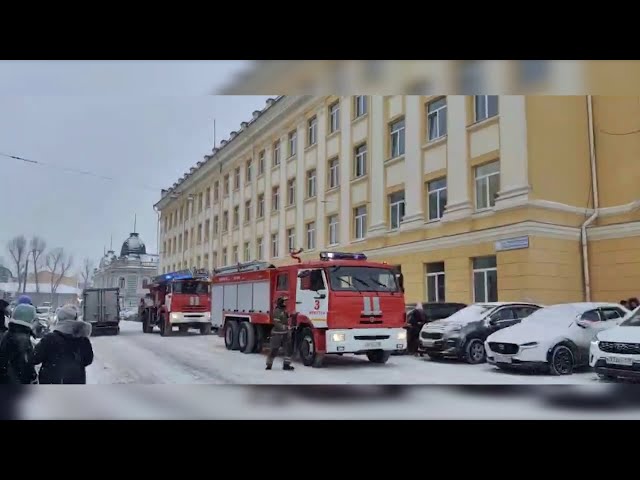 В Иркутске произошёл пожар в административном здании