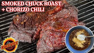 Smoked Chuck Roast Chili That Hits HARD! Weber Kettle + Chorizo Combo