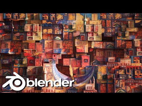 Transforming 2D Art into Cinematic 3D Animation | Blender Projection Mapping #blender