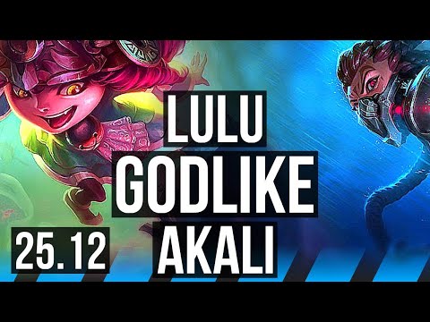 LULU vs AKALI (MID) | Godlike | EUW Master | 25.12