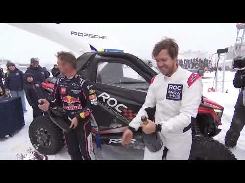 Sebastian Vettel's failed celebration with Sebastien Loeb! Funny moment! ROC Sweden 2022 #ROCSweden