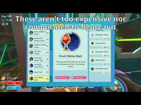 Slime Rancher Vegetable, Fruit, and Meat Slime Bait Tutorial | Slime Rancher