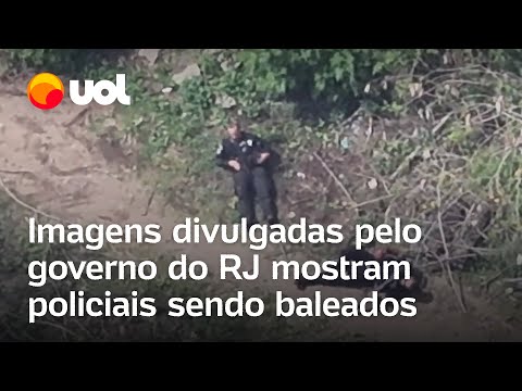 Operação no Rio: Imagens de drone mostram novos vídeos de policiais baleados por criminosos em mata
