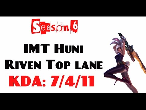 NA Challenger LOL - IMT Huni - Riven Top lane (Mar 5, 2016)