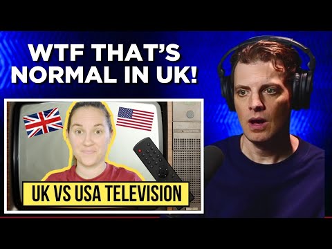 American Reacts to 7 Ways UK and USA TV Are Different!