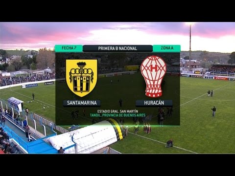 Fútbol en vivo. Santamarina - Huracán. Fecha 7. Torneo Primera B Nacional 2014. FPT.