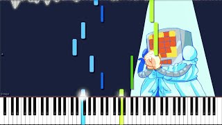 Undertale // Oh! One True Love | LyricWulf Piano Tutorial on Synthesia // OST 61