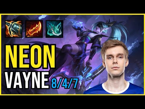 NEON - VAYNE vs KAI'SA ADC - EUW Challenger - Patch 11.3 QUADRAKILL