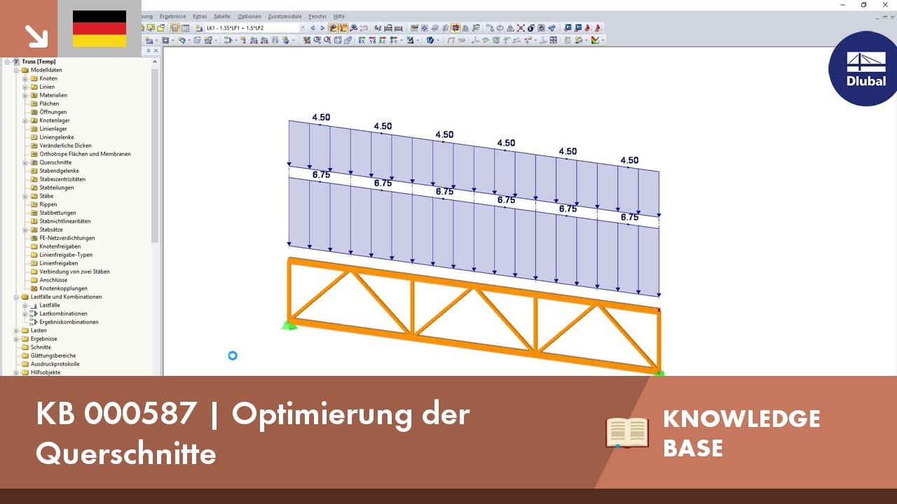 KB 000587 | Optimierung der Querschnitte