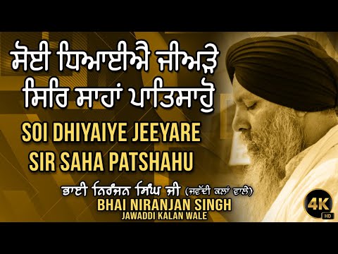 Soi Dhiyaiye Jeeyare Sir Saha Patshahu | Bhai Niranjan Singh | Derbyshire. UK | 4K