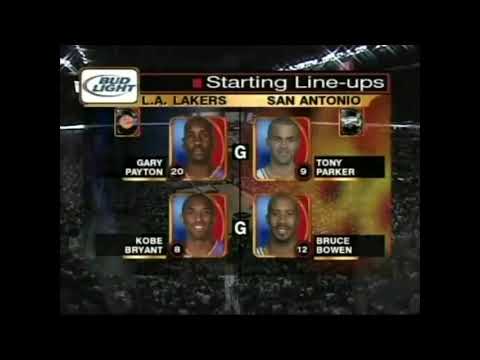 2004 West Semi Finals, Los Angeles Lakers vs San Antonio Spurs Game 5