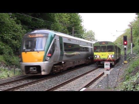 Irish Rail 22000 and 8300 Class Trains - Raheny Station, Dublin