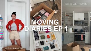 MOVING VLOG 📦 packing up my nashville apartment + DIY matchbox display