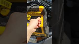 How to jump start a car battery with the  portable battery jumper